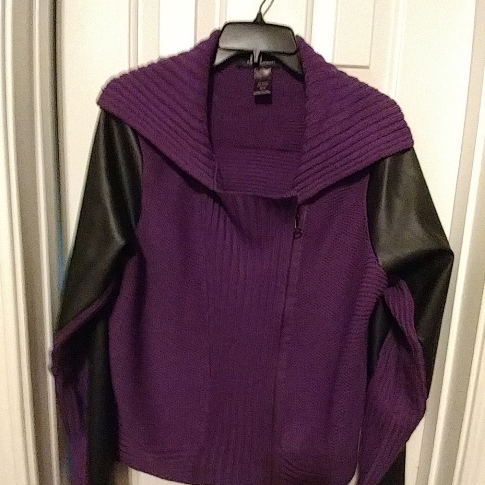 Ashley Stewart sweater with zipper.